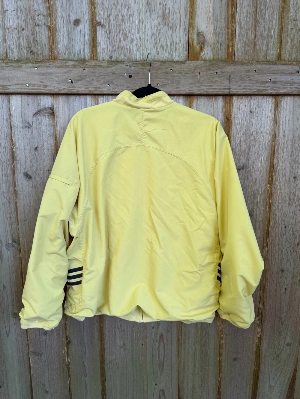 Adidas Vintage Lightweight Yellow Windbreaker Track Jacket Size L